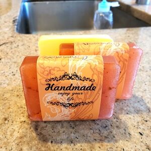 2 bars cinnamon scented oil oil soap